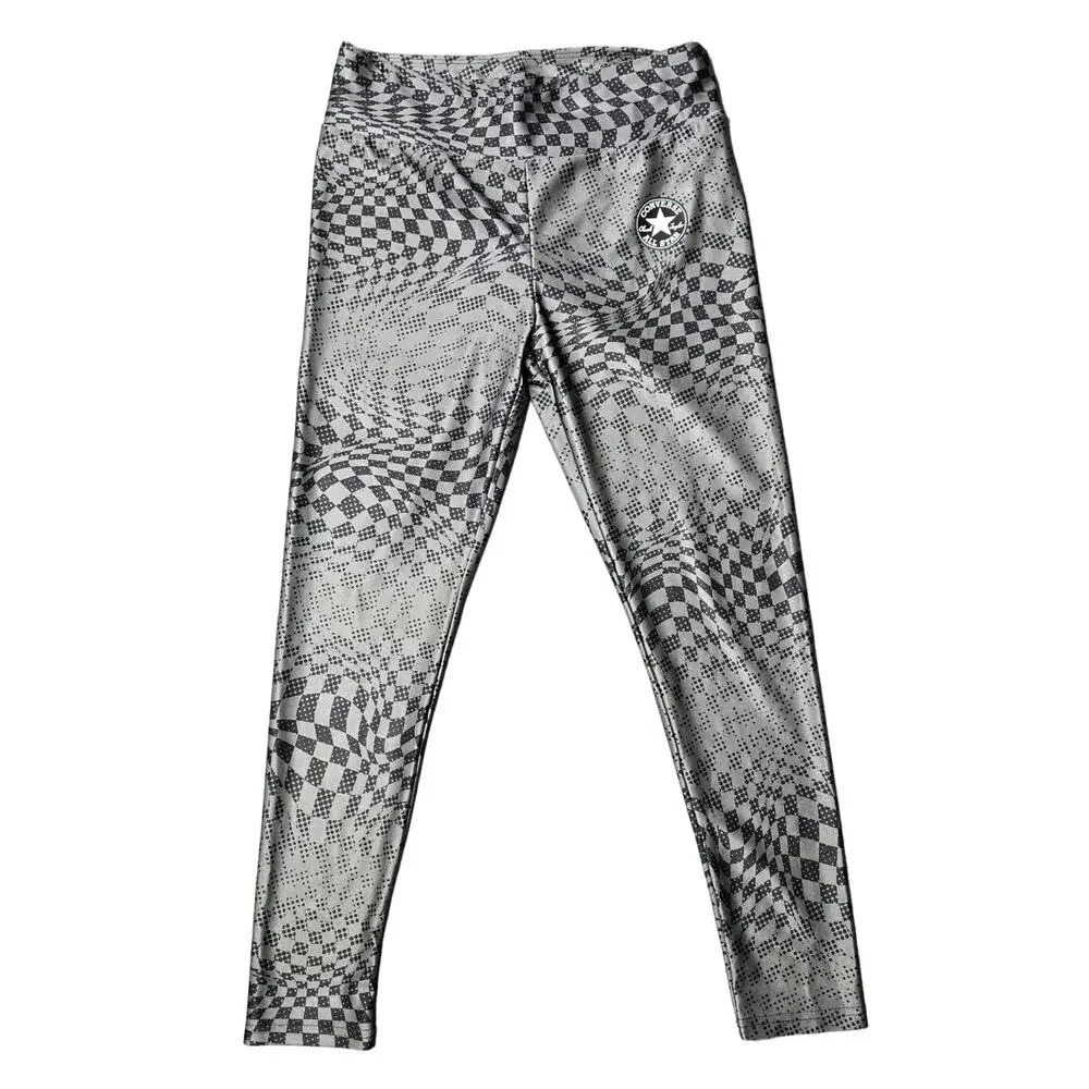 Converse Girl's‎ Checkered Gray Leggings